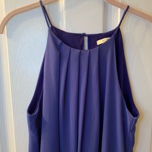 Blue spaghetti strap dress
